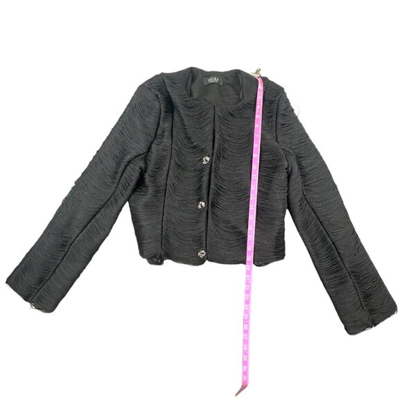 AKIRA String Along Fringe Detail Blazer - Picture 10 of 10